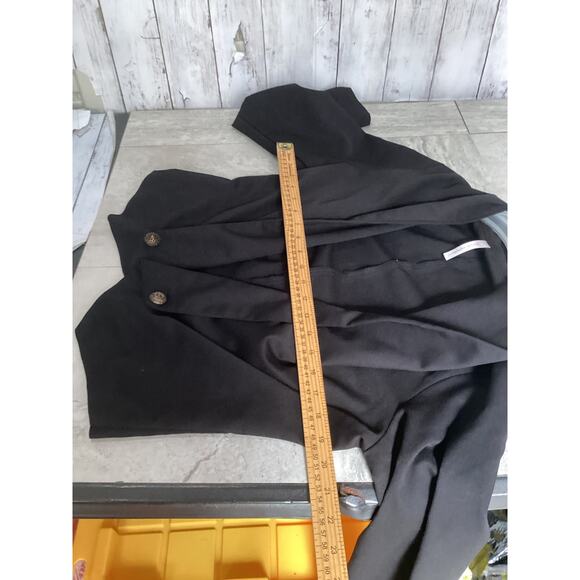 Love Republic Black Asymmetrical Blazer Jacket Sleeves Small Women’s - Picture 4 of 5